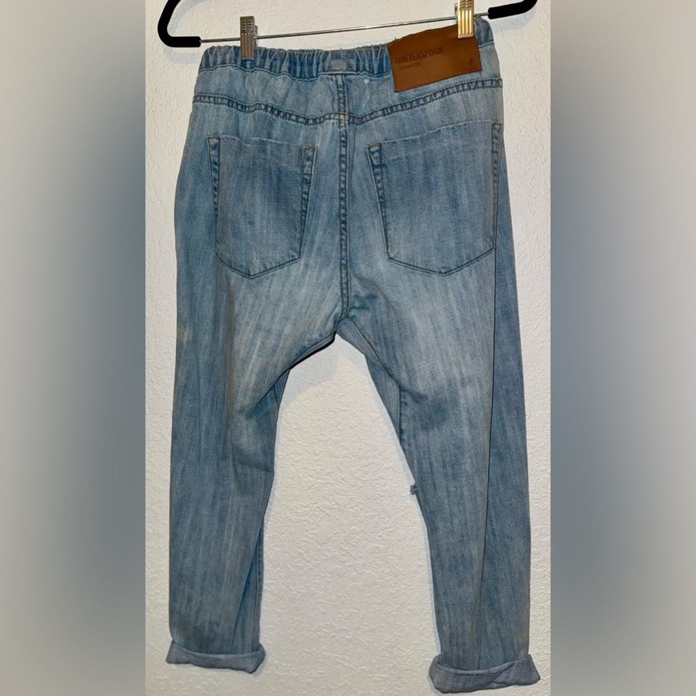 One Teaspoon Shabbies Drawsting Boyfriend jean -like new! - Picture 8 of 13